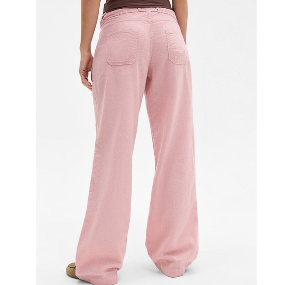 Urban Outfitters BDG  Linen Blend Pants 5 Pocket Pink New SZ L - Picture 2 of 8
